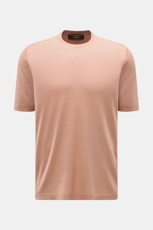 Filippo de Laurentiis  - Herren - Feinstrick-Kurzarmpullover apricot