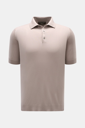 Filippo de Laurentiis  - Herren - Kurzarm-Strickpolo taupe