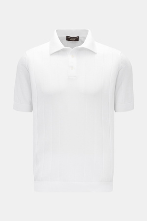 Filippo de Laurentiis  - Herren - Kurzarm-Strickpolo weiß
