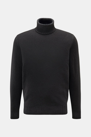 Filippo de Laurentiis  - Herren - Merino Rollkragenpullover anthrazit meliert