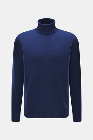 Filippo de Laurentiis  - Herren - Merino Rollkragenpullover dunkelblau