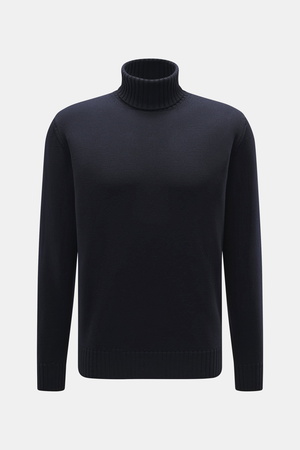Filippo de Laurentiis  - Herren - Merino Rollkragenpullover navy