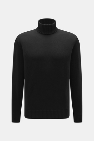 Filippo de Laurentiis  - Herren - Merino Rollkragenpullover schwarz