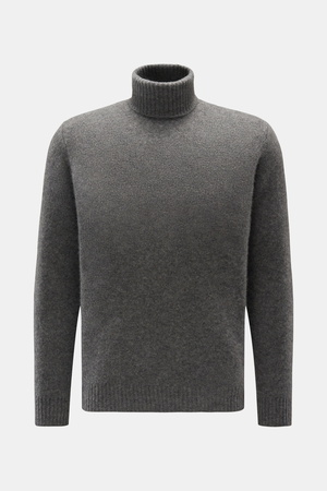 Filippo de Laurentiis  - Herren - Rollkragenpullover dunkelgrau meliert