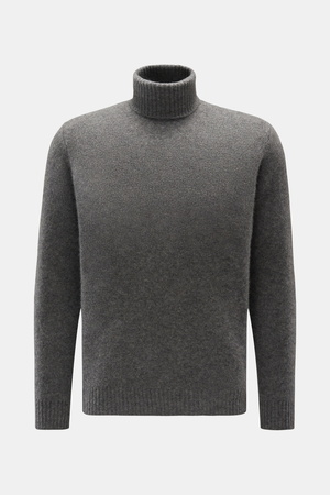 Filippo de Laurentiis  - Herren - Rollkragenpullover dunkelgrau meliert