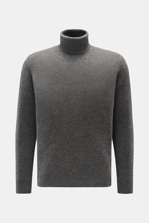Filippo de Laurentiis  - Herren - Rollkragenpullover dunkelgrau meliert