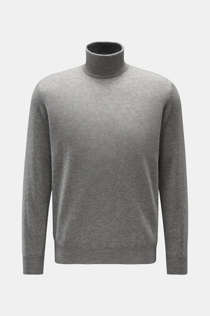 Filippo de Laurentiis  - Herren - Rollkragenpullover grau meliert