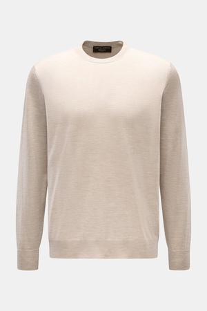 Filippo de Laurentiis  - Herren - Rundhalspullover beige meliert