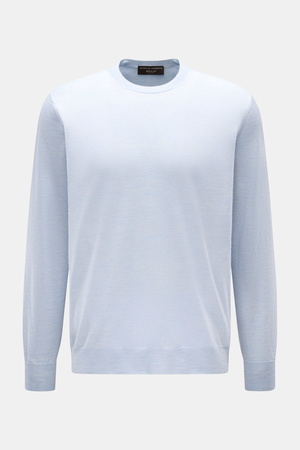 Filippo de Laurentiis  - Herren - Rundhalspullover pastellblau meliert