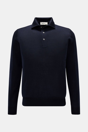 Filippo de Laurentiis  - Herren - Strickpolo navy