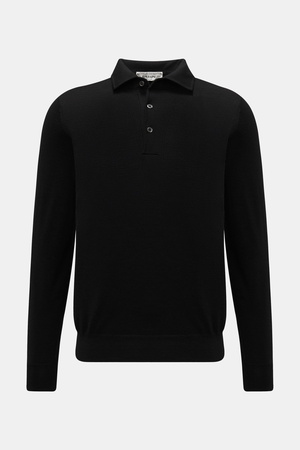 Filippo de Laurentiis  - Herren - Strickpolo schwarz