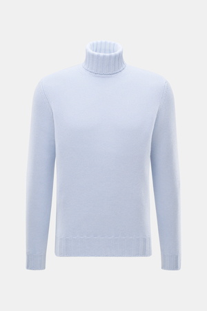 Fioroni  - Herren - Cashmere Rollkragenpullover pastellblau meliert