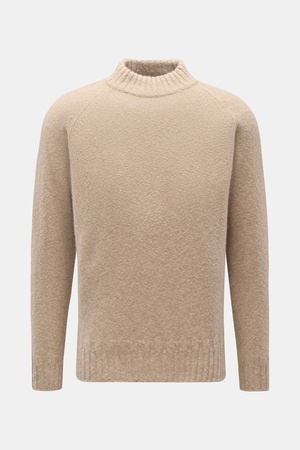 Fioroni  - Herren - Cashmere Rundhalspullover beige meliert