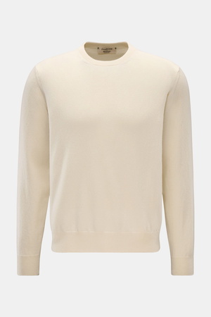Fioroni  - Herren - Cashmere Rundhalspullover creme