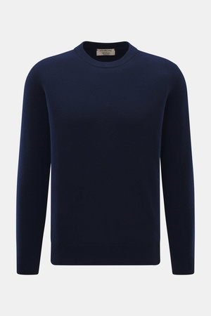 Fioroni  - Herren - Cashmere Rundhalspullover dunkelblau