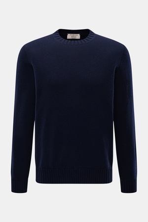 Fioroni  - Herren - Cashmere Rundhalspullover 'Duvet' navy