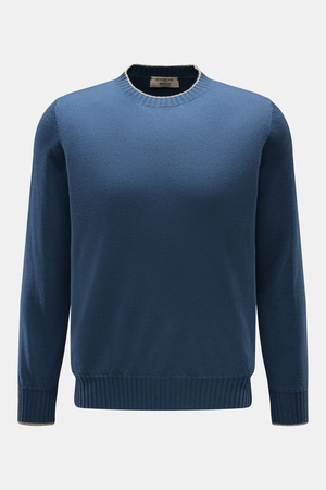 Fioroni  - Herren - Cashmere Rundhalspullover graublau