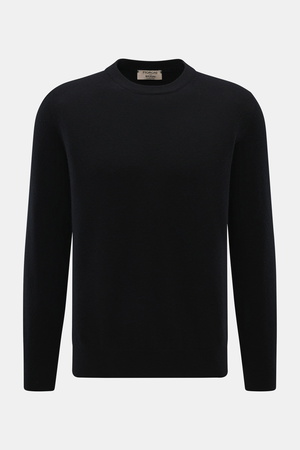 Fioroni  - Herren - Cashmere Rundhalspullover schwarz