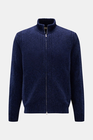 Fioroni  - Herren - Cashmere Strickjacke navy meliert