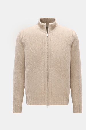 Fioroni  - Herren - Cashmere Strickjacke sand meliert