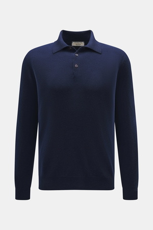 Fioroni  - Herren - Cashmere Strickpolo dunkelblau