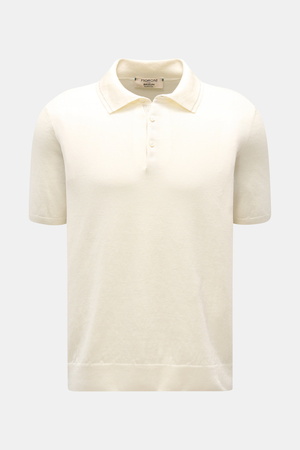 Fioroni  - Herren - Kurzarm-Strickpolo creme