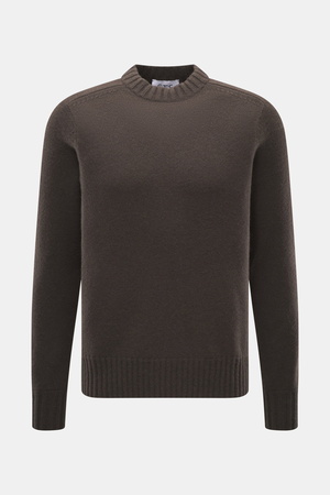 FTC  - Herren - Cashmere Rundhalspullover dunkelbraun