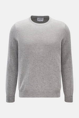 FTC  - Herren - Cashmere Rundhalspullover grau meliert