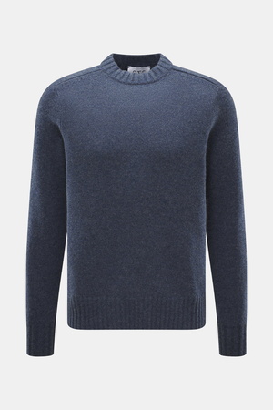 FTC  - Herren - Cashmere Rundhalspullover graublau meliert