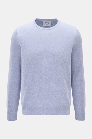 FTC  - Herren - Cashmere Rundhalspullover hellblau meliert