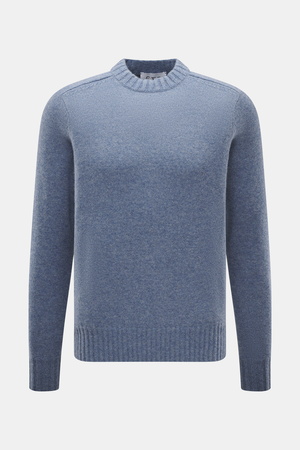 FTC  - Herren - Cashmere Rundhalspullover rauchblau meliert