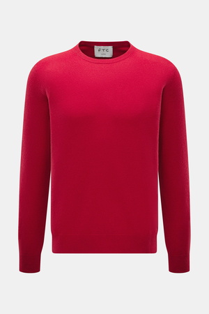 FTC  - Herren - Cashmere Rundhalspullover rot