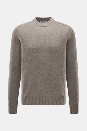 FTC  - Herren - Cashmere Rundhalspullover taupe meliert