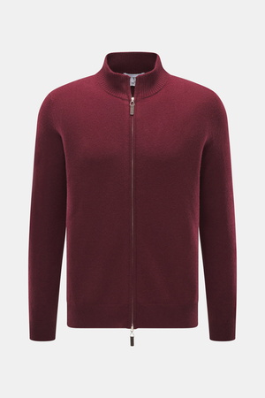 FTC  - Herren - Cashmere Strickjacke bordeaux