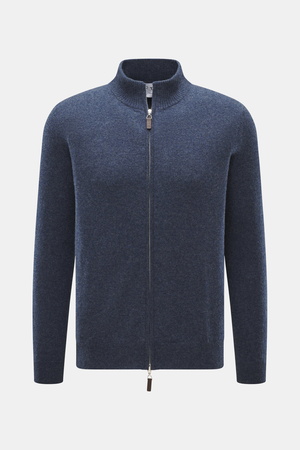 FTC  - Herren - Cashmere Strickjacke graublau meliert