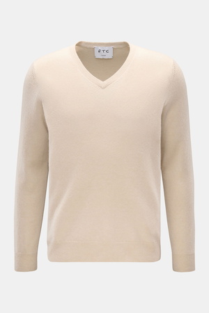 FTC  - Herren - Cashmere V-Neck Pullover beige