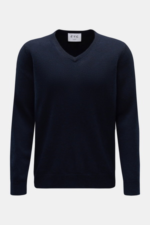 FTC  - Herren - Cashmere V-Neck Pullover navy