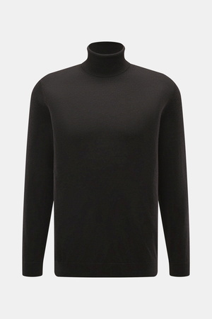 FTC  - Herren - Feinstrick-Rollkragenpullover dunkelbraun