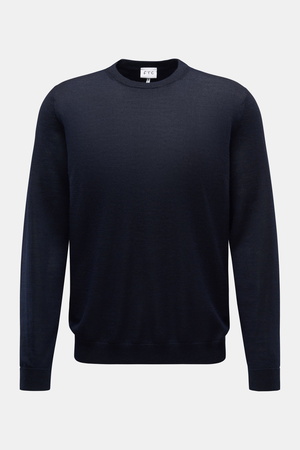 FTC  - Herren - Feinstrick Rundhalspullover dark navy