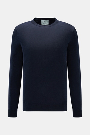 FTC  - Herren - Feinstrick-Rundhalspullover navy