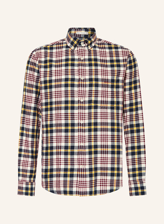Gant  Flanellhemd Regular Fit Mit Extralanger Arm weiss