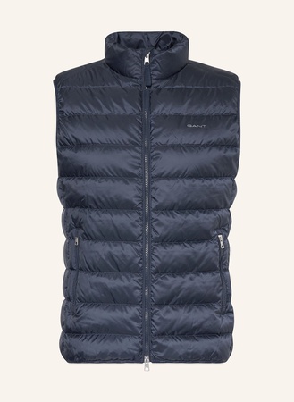 Gant  Lightweight-Daunenweste blau