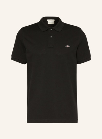 Gant  Piqué-Poloshirt Regular Fit schwarz