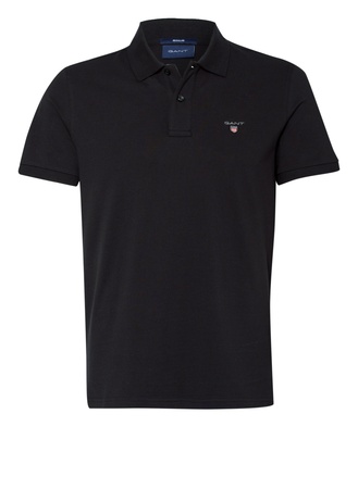Gant  Piqué-Poloshirt Regular Fit schwarz schwarz