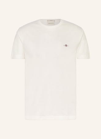 Gant  T-Shirt Aus Piqué weiss
