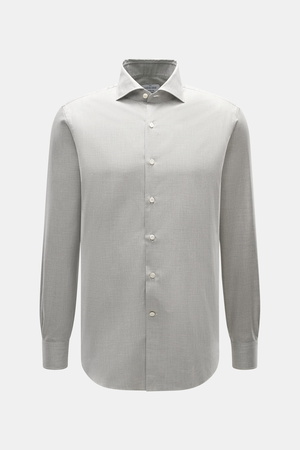 Gherardi  - Herren - Casual Hemd Haifisch-Kragen grau meliert