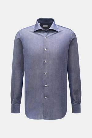 Gherardi  - Herren - Casual Hemd Haifisch-Kragen graublau