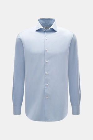 Gherardi  - Herren - Casual Hemd Haifisch-Kragen hellblau meliert