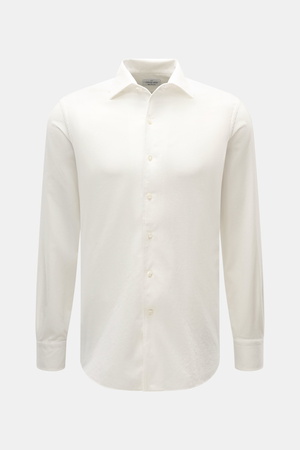 Gherardi  - Herren - Cord-Hemd Haifisch-Kragen offwhite