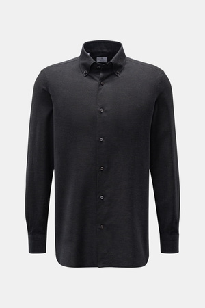 Giampaolo  - Herren - Casual Hemd Button-Down-Kragen anthrazit meliert